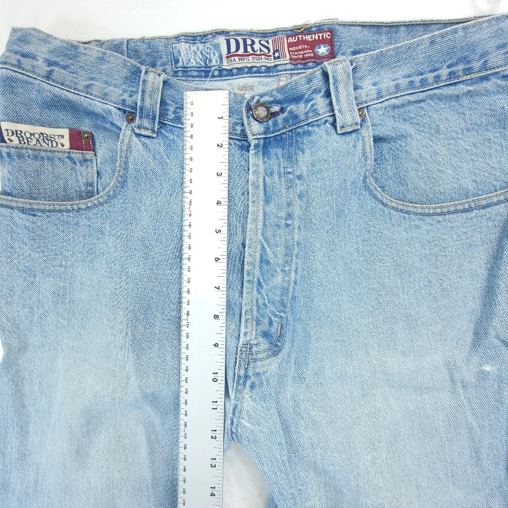 Vintage 90s Droors Clothing Button Fly Denim Pants Baggy DC USA 38x32